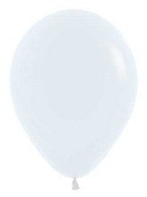 11in. Solid Neutral White Latex Helium Balloon