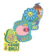 Stickers Punny Pals 4pk