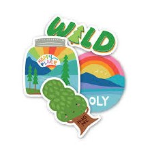 Stickers Wild Outdoors 4pk