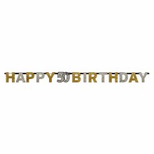 Sparkling 50th Birthday Banner
