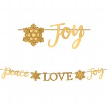 Banner Peace Love Joy Gld