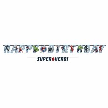 Avengers Powers Happy Birthday Banner