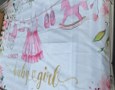 Backdrop Banner Baby Girl 4x6'