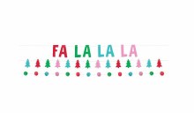Banner 3pk Christmas Pom Pom
