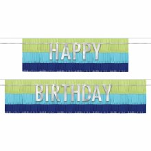 Modern Birthday Fringe Banners
