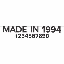 Made In "1994" Banner 12ft