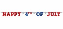 Banner Happy 4th of July