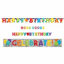Banner Kit 4pc Birthday Celebration