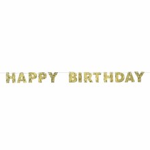 Banner Golden Age Birthday Fringed Letter