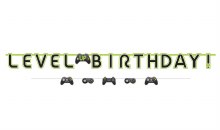 Level Up Birthday Banner Kit