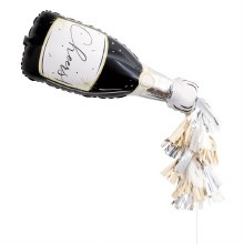 Champagne Bottle Balloon Decor