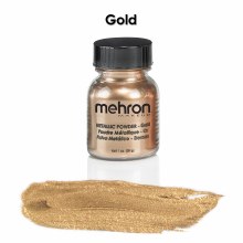 Mehron Metallic Powder - Gold 1oz