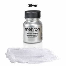 Mehron Metallic Powder - Silver 1oz