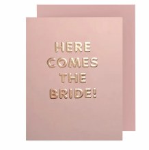 Card Here Comes the Bride