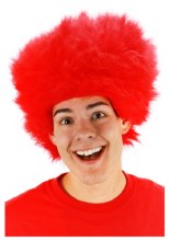 Fuzzy Wig Red