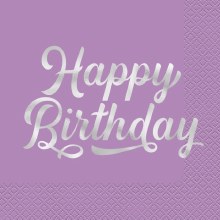 Bold B-Day Lunch Napkin 16ct