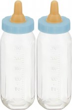 Baby Bottle Blue Sm Favor 2pk