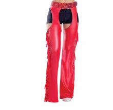 Fringe Chaps Red Large