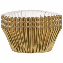 Cupcake Cases Gold Foil