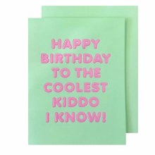 Card Coolest Kiddo Birthday