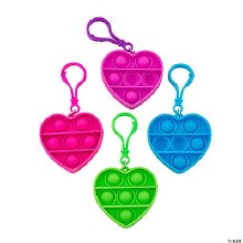 TOY Fidget Pop Keychains 4pk