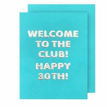 Card Welcome To The Club! 30