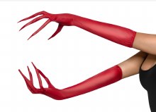 Gloves Spindly Red