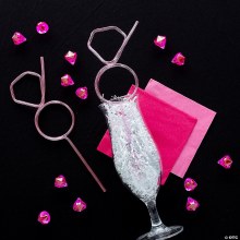 Diamond Ring Shape Silly Straw