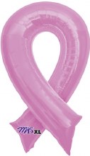 Breast Cancer Pink Ribbon • Jumbo 36in. Mylar Helium Balloon