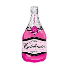 Jumbo Champagne Bottle ~ PINK ~ 39"