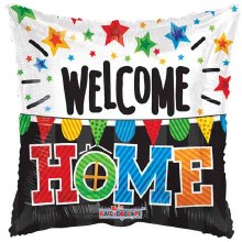 Welcome Home, Square • Standard Size 18in. Mylar Helium Balloon