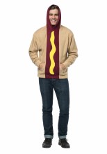 Hot Dog Hoodie Adlt L