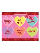 Gift Bag Med Candy Heart