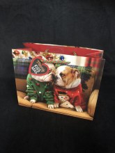 Gift Bag Holiday Bulldogs