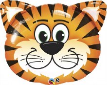 Jungle, Safari • Tiger, Happy Face • Jumbo 30in. Mylar Helium Balloon