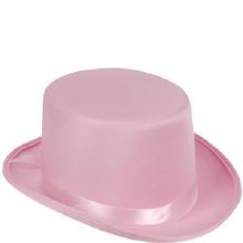 Top Hat Pink Satin
