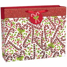 Christmas Candy Cane Gift Bag Lg