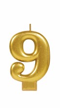 Candle "9" Gold