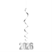 2026 Hanging Swirl Decor 3ct