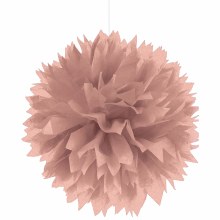 Fluffy Deco Rose Gold 3pc