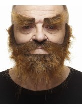 Beard Full w/ Brows Brown