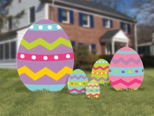 Easter Egg Yard Signs 5pk