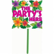 Summer Luau Party Yard Sign