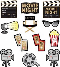 Movie Night Cutouts 12pk