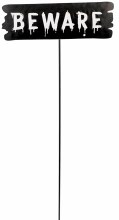 20in. Beware Yard Sign