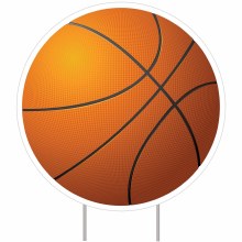 Basketball Yard Sign 19in