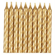 Candles Gold Spiral Met 10ct