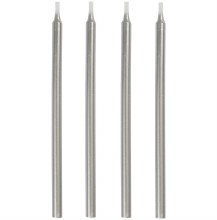Candles 5 in Thin Silver 12ct
