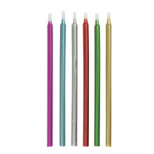 Candles 5" Thin Metallic Asst