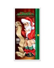 Door Cover Santa Restroom